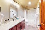 Shower has unique aspen tiling